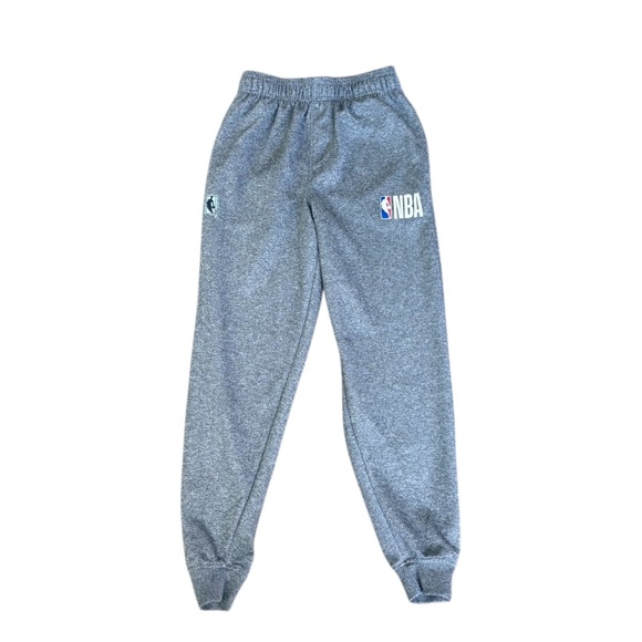 NBA Logo Sweatpants,  Gray, Boys Size 10-12 - Picture 1 of 6
